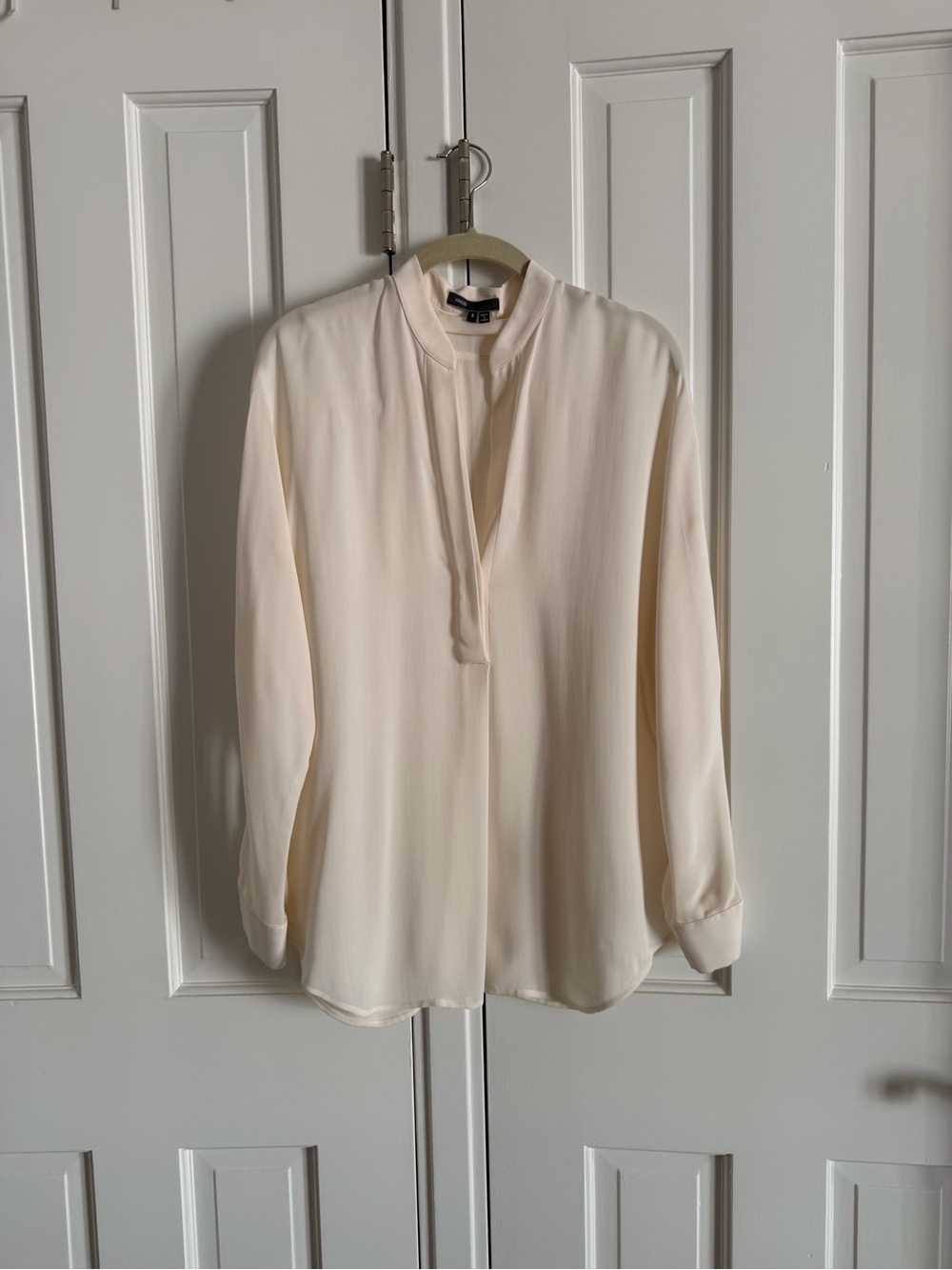 Vince Cream Silk Blouse